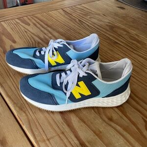 New Balance Blue and Yellow Sneakers